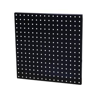 Everbilt 16 in. x 16 in. 60 lb. Heavy-Duty Steel Pegboard in Black (Mounting Hardware Included) 6... | The Home Depot