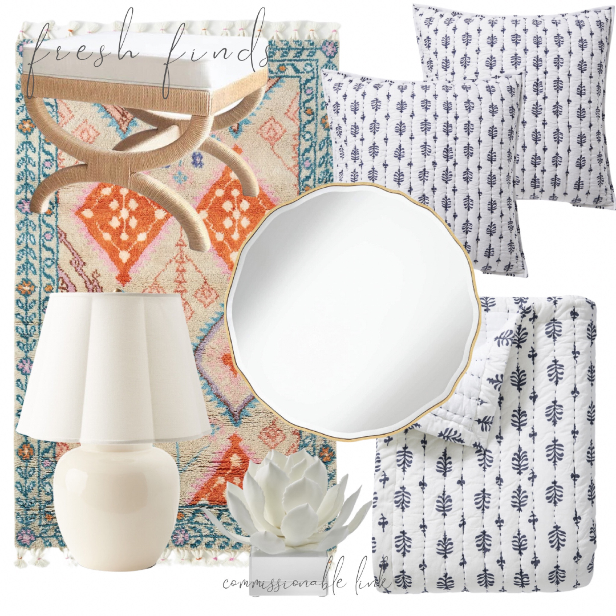 Fresh new home finds bedding lamp rug stool agave plant

#LTKsalealert #LTKunder100 #LTKhome