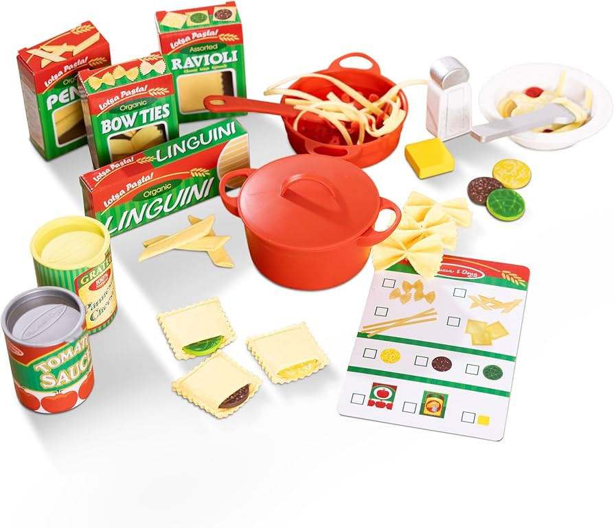 Melissa & Doug Prepare & Serve Pasta Play Food Set | Amazon (US)