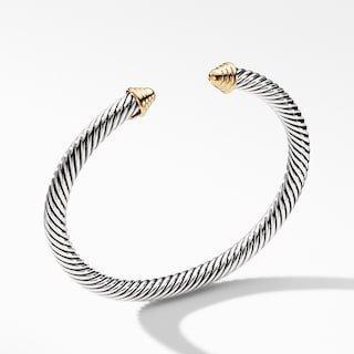Cable Classics Bracelet with 14K Gold, 5mm | David Yurman
