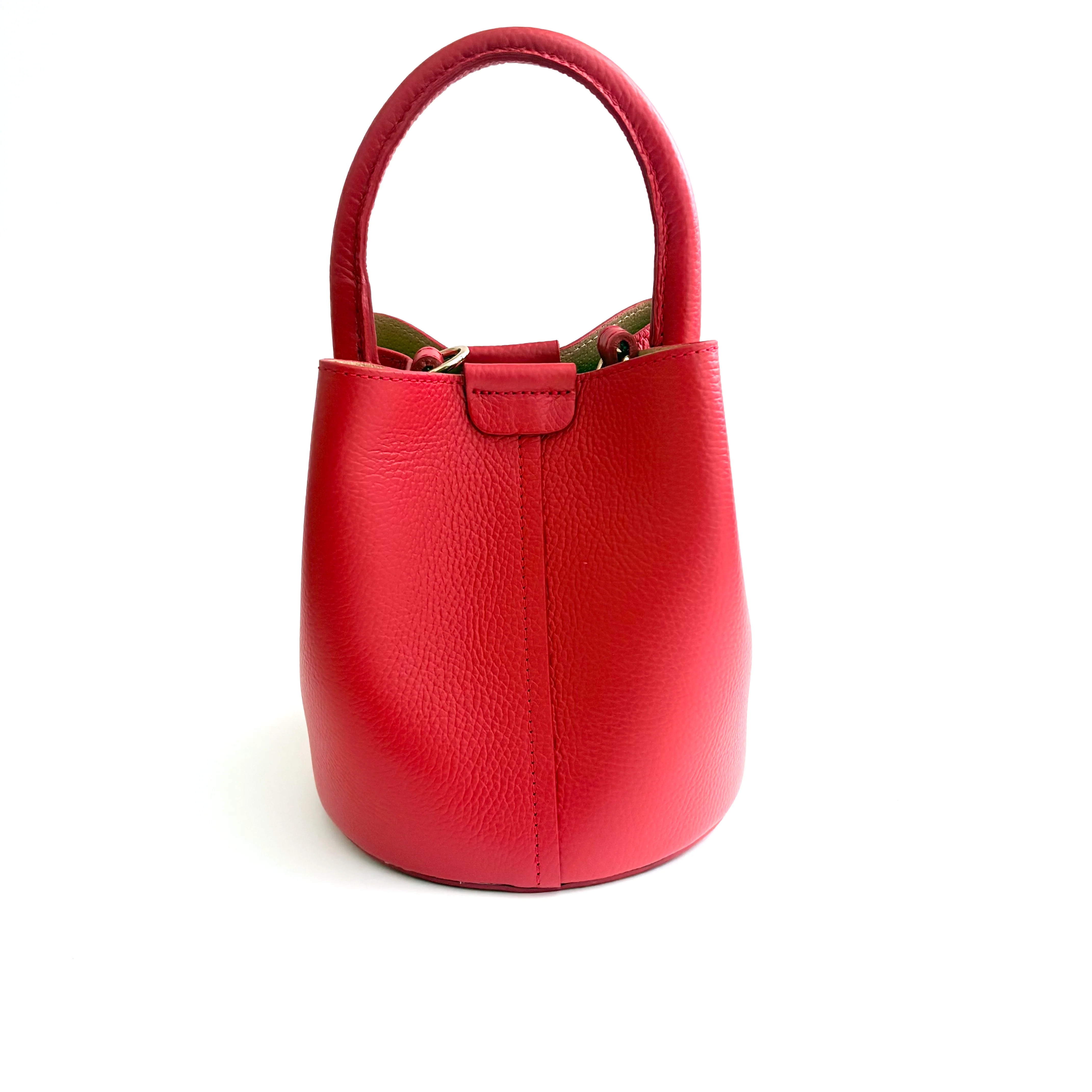 Red Leather City Bag | Colores Collective