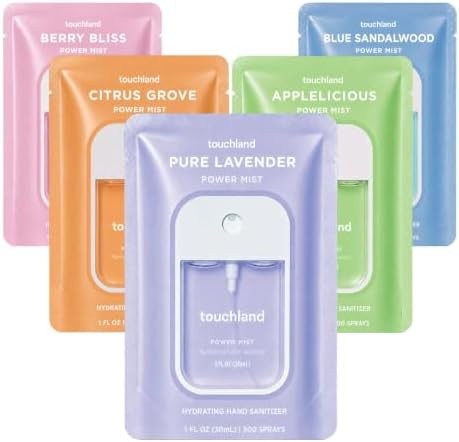 Touchland Hand Sanitizer Spray, Top 5 Set - 5 x 1 FL OZ | Amazon (US)