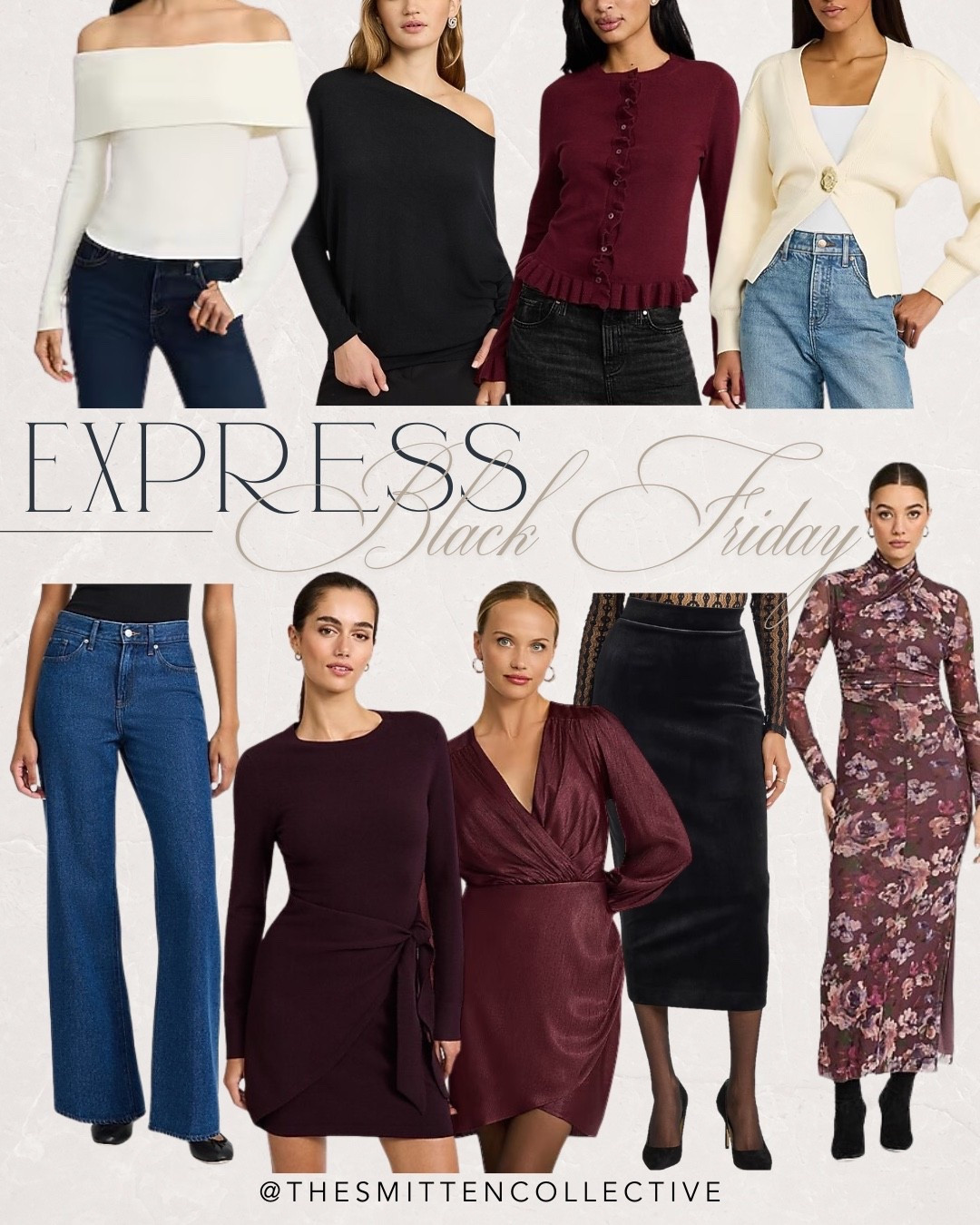 Express sale is here! Grab 50% off site wide! So many cute outfits for the holidays including dresses, skirts, sweaters, tops, jeans, and more! 

Express, Black Friday, Black Friday sale, cyber Monday, holiday outfit, winter dress, winter outfit, sale alert 

#LTKHoliday #LTKCyberWeek #LTKSaleAlert