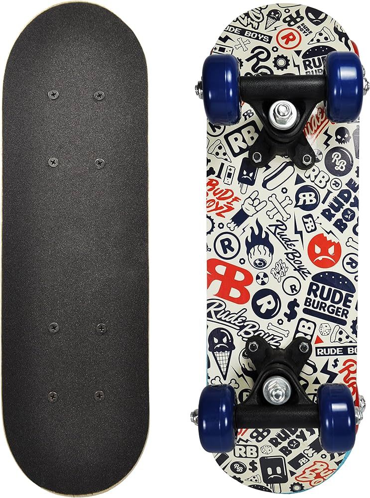 Rude Boyz Micro Cruiser Skateboard - Safe Kids Skateboard, Ideal Toddler Skateboard for Beginners... | Amazon (US)