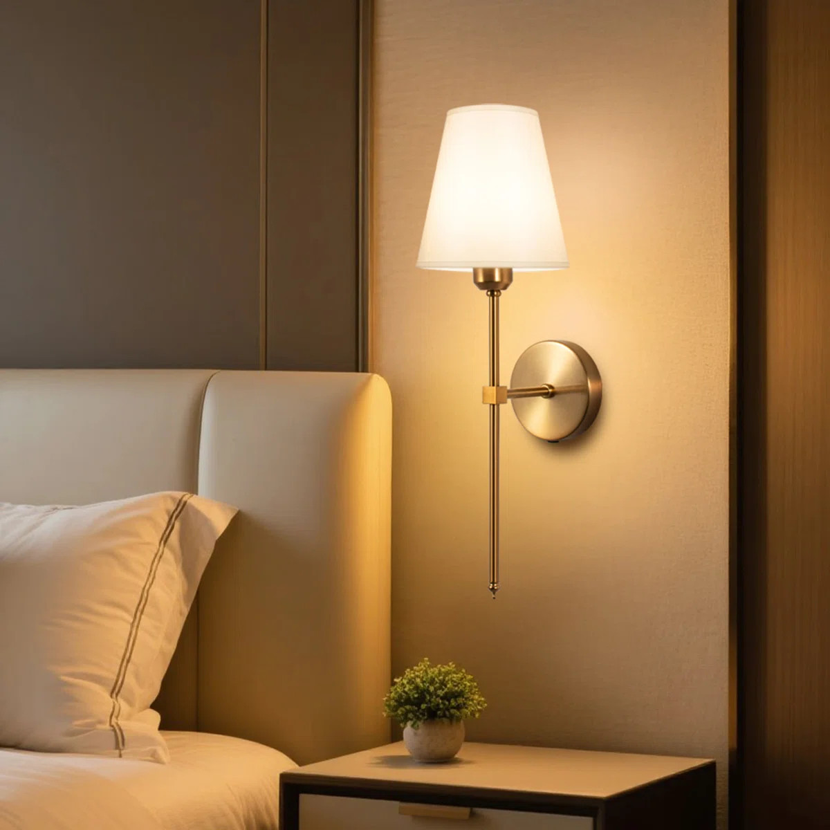 Cordless Rechargeable Wall Sconces with Remote Control, 8000mAh Battery, 24-72H Runtime, Adjustab... | Wayfair North America