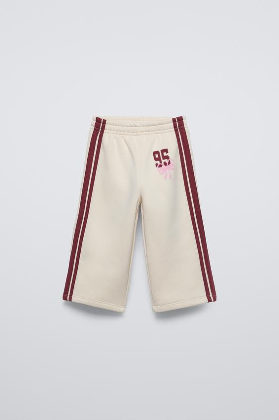 SIDE STRIPE WIDE LEG PANTS | Zara US