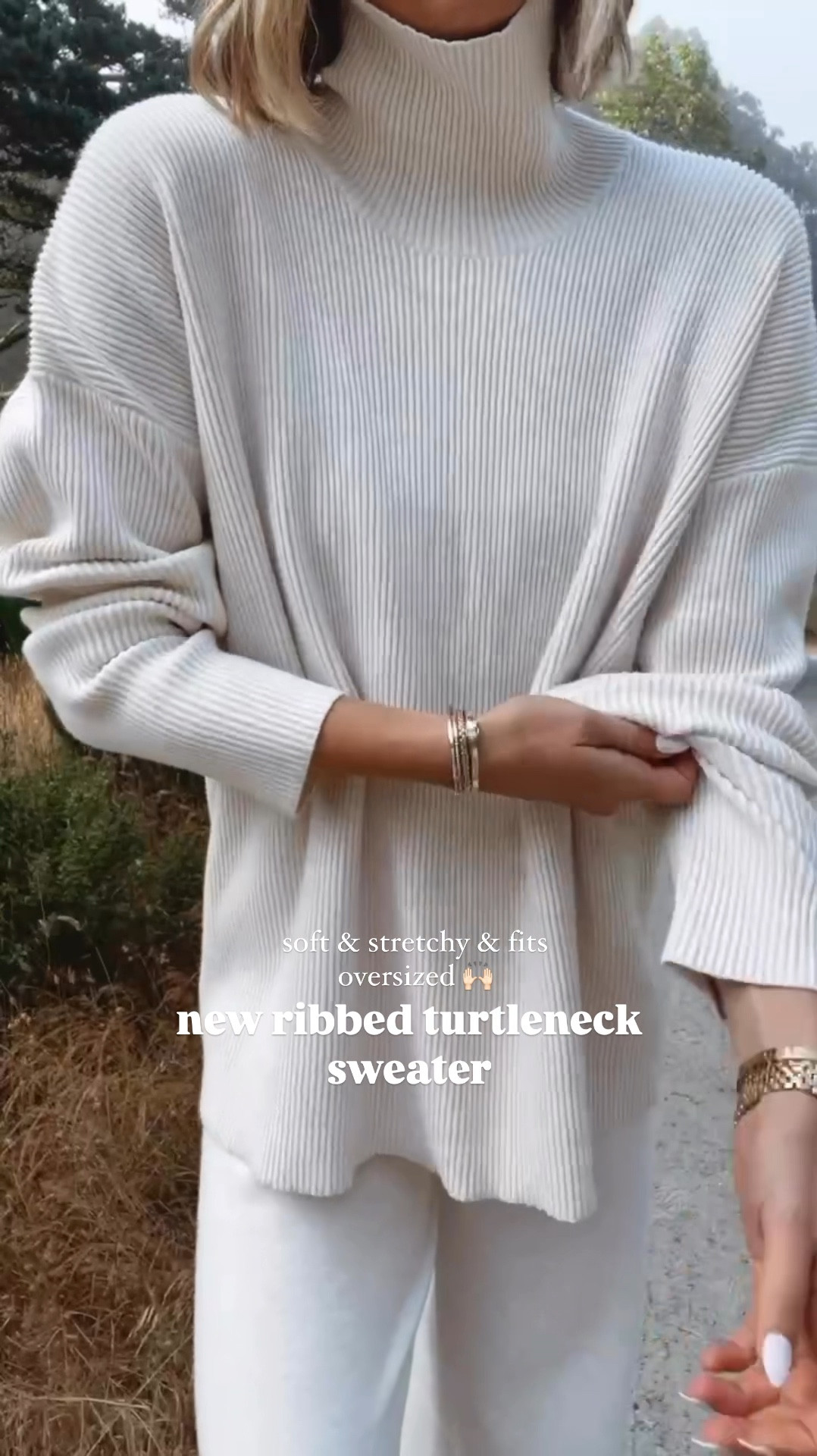 New drop! This ribbed turtleneck sweater from my fall collection. I'm wearing size small here