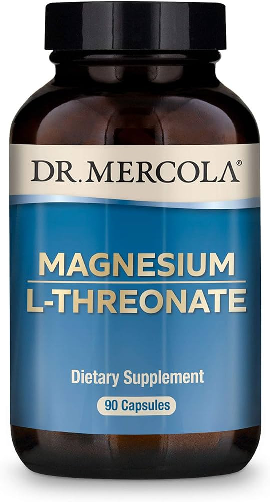 Dr. Mercola Magnesium L-Threonate Dietary Supplement, 2,000 mg Per Serving, 30 Servings (90 Capsu... | Amazon (US)