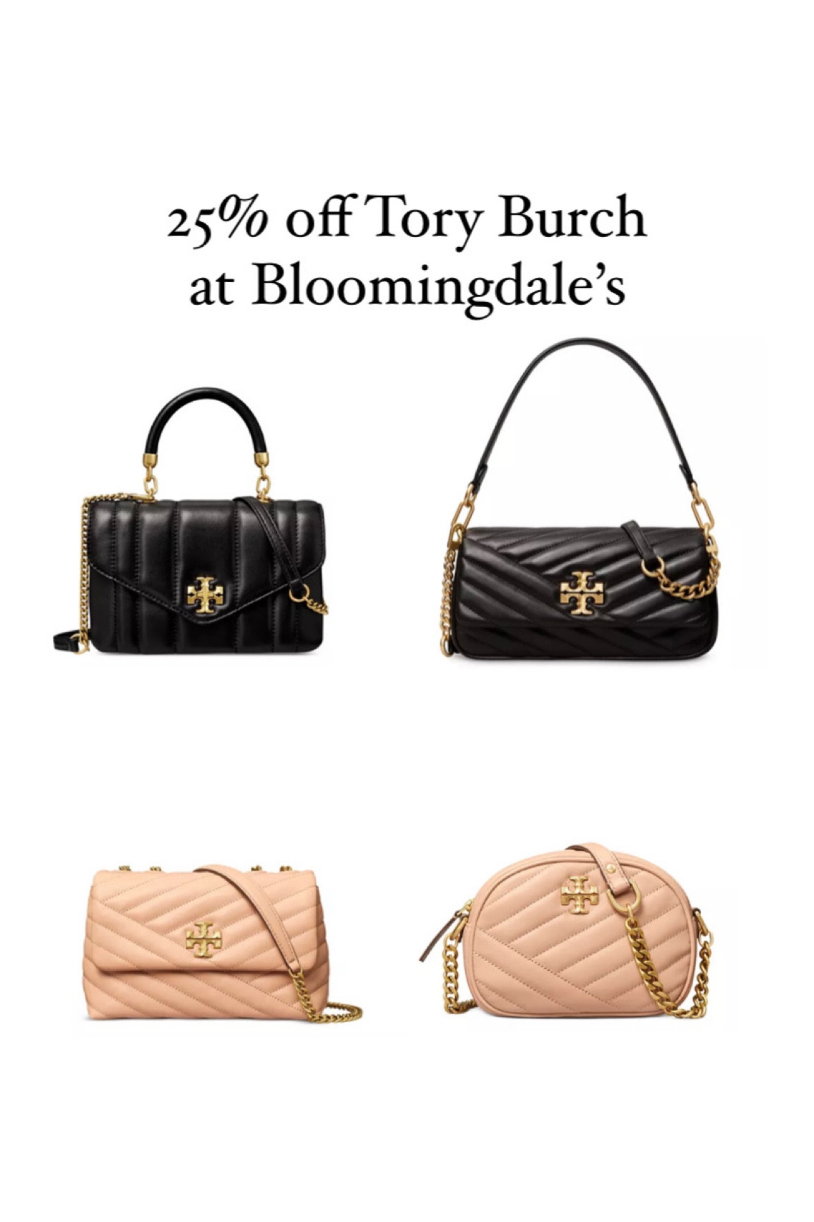 25% off Tory Burch Bags @ Bloomingdale’s 

#LTKFind #LTKsalealert #LTKitbag