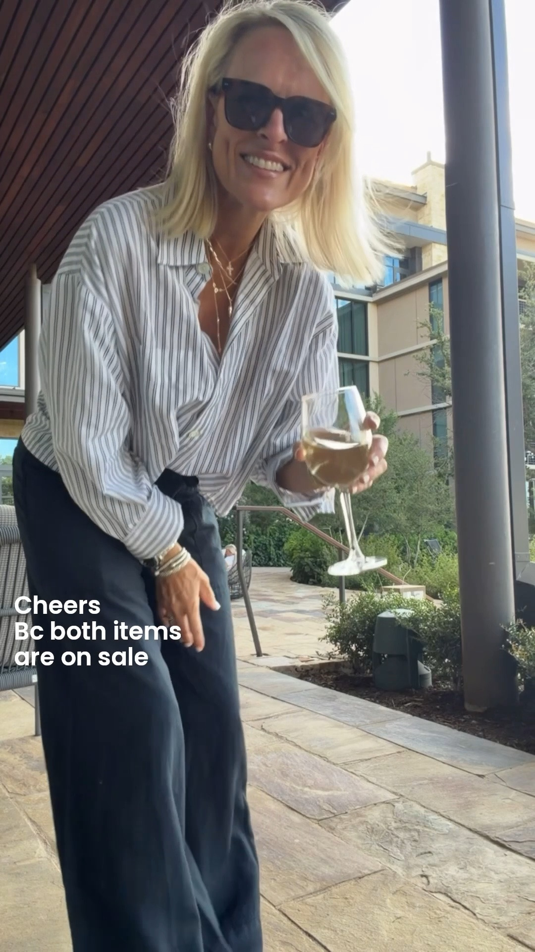 Cheers! 
Happy to report both items are on sale. And I think both close to 30% 

TTS on both

#LTKOver40 #LTKSaleAlert #LTKdayinmylife