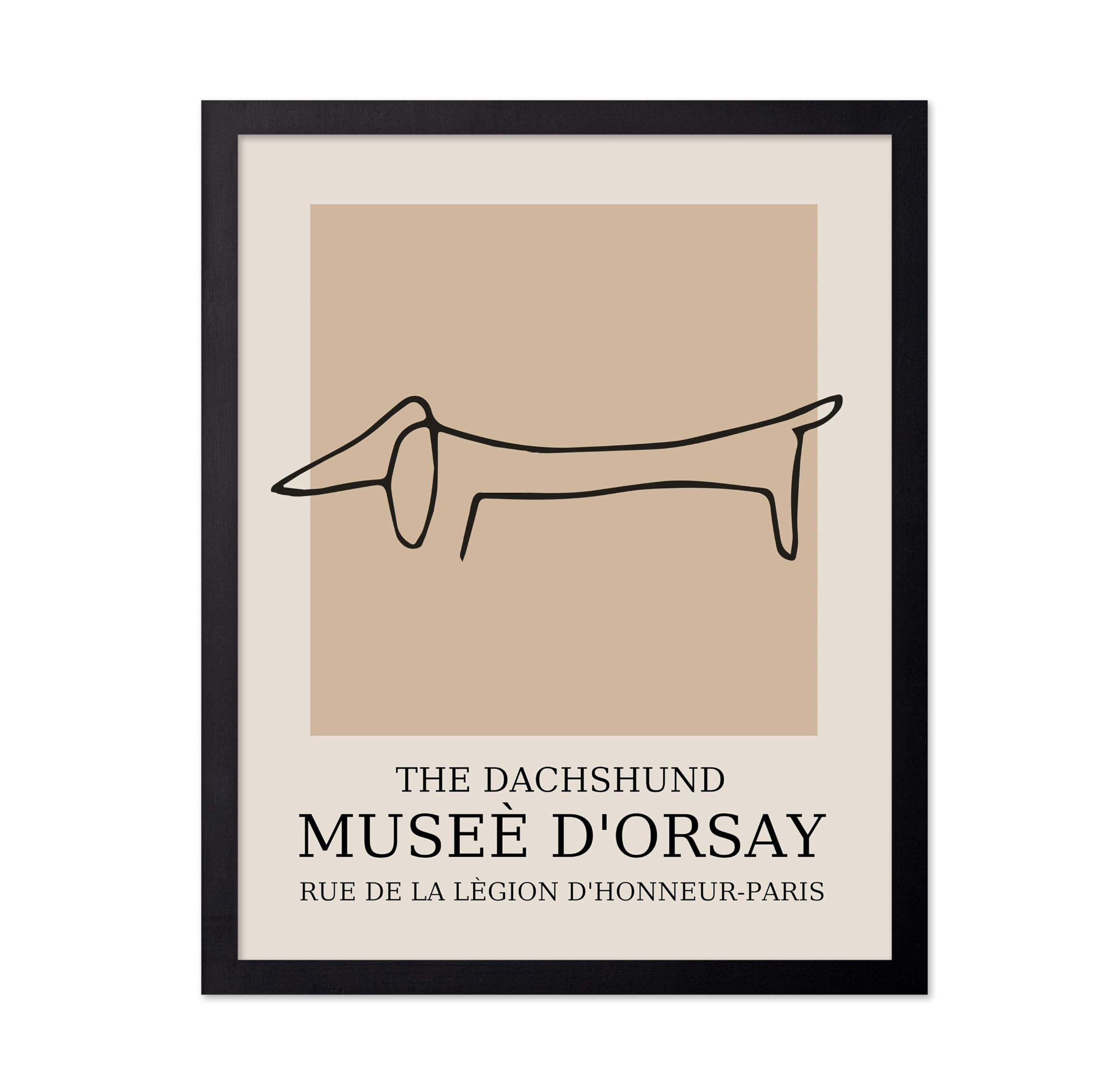 Poster Master Vintage Poster - Retro Dachshund Print - Dog Art - Line Drawing - Sketch Art - Gift... | Amazon (US)