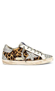 Golden Goose Superstar Calf Hair Sneaker in Silver & Brown Leopard from Revolve.com | Revolve Clothing (Global)