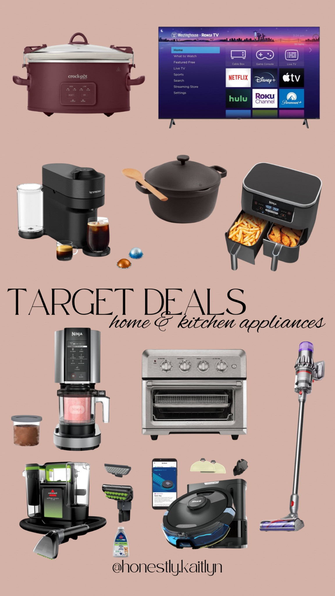 Target Black Friday Deals on home and kitchen appliances! 
home, kitchen, trending appliances, dyson vacuum, air fryer, nespresso, ninja creamie, crockpot, roku tv

#LTKCyberWeek #LTKHome #LTKSaleAlert