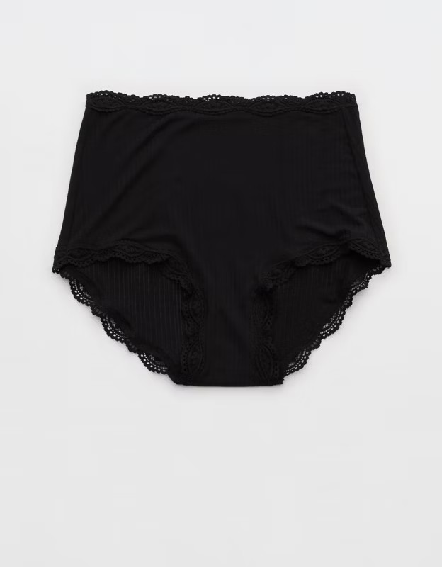 Superchill Modal Lace Super High Waisted Boybrief Underwear | American Eagle Outfitters (US & CA)