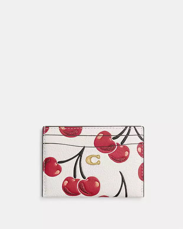 Essential Card Case With Cherry Print | Coach (US)