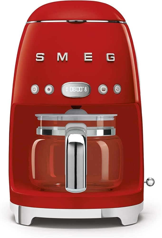 Smeg Drip Filter Coffee Machine, Red, 10 cup | Amazon (US)