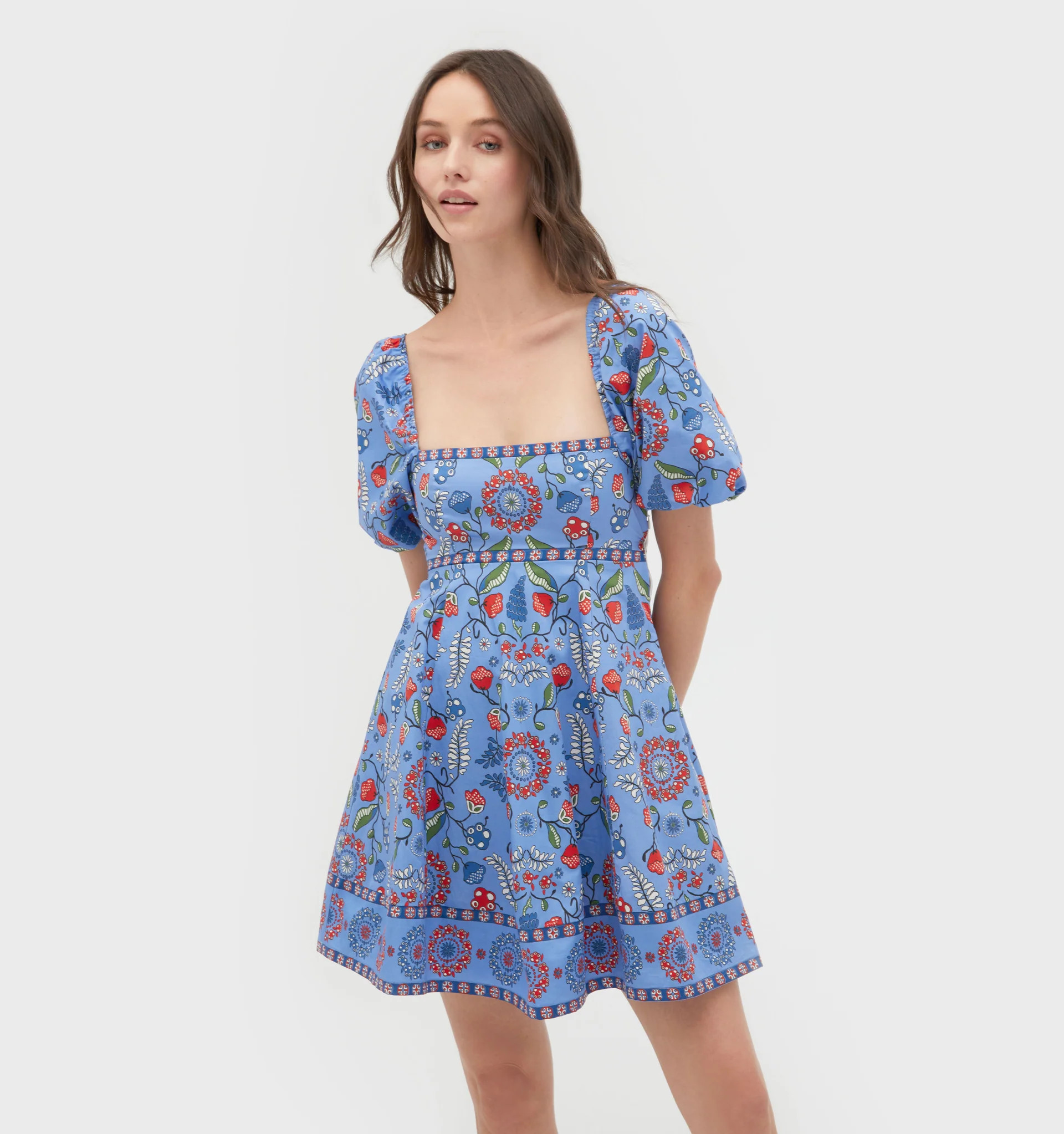 The Matilda Mini Dress - Swedish Floral | Hill House Home