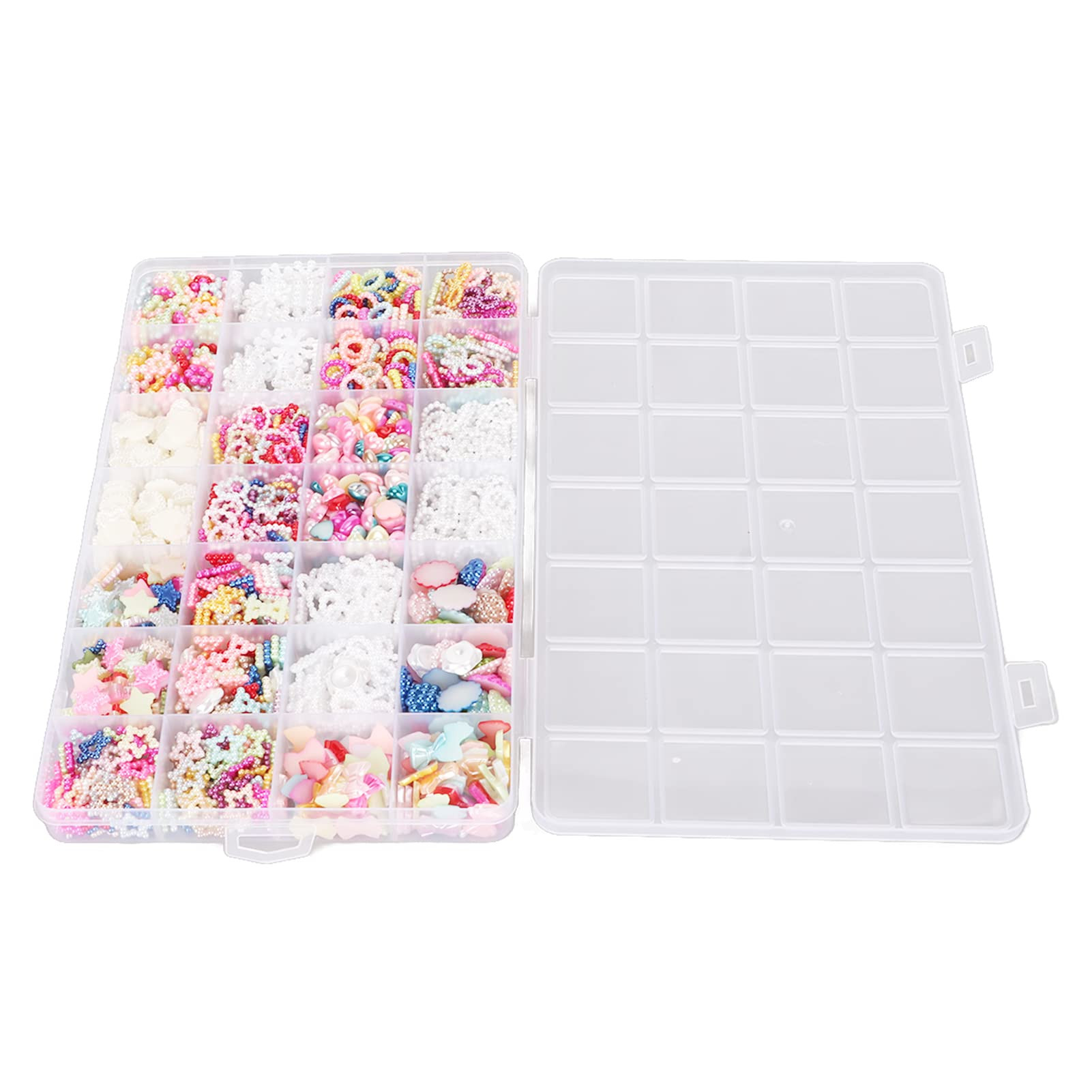 1200Pcs Jewelry Making Beads - Non-Hole Assorted Color Boxed Bracelet Beads for Crafting, DIY, an... | Amazon (US)