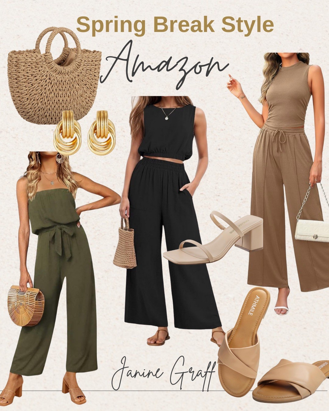 Spring Break Looks. Loving these monochromatic outfits that are classic, elegant, cool & comfortable. Perfect for casual, daily, vacation or office. 

#LTKTravel #LTKStyleTip #LTKBeauty
