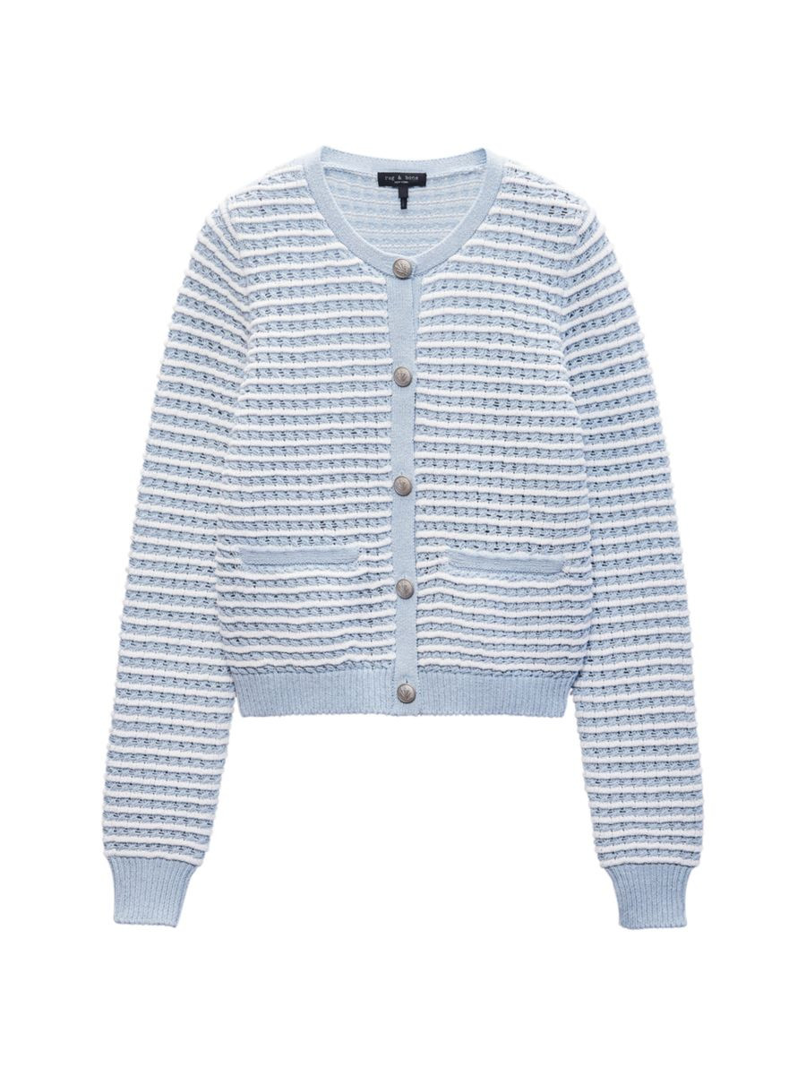 Marlee Striped Cotton Cardigan | Saks Fifth Avenue