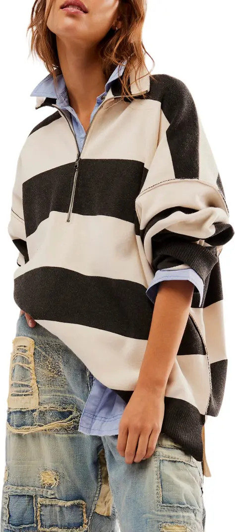 Coastal Stripe Half-Zip Pullover | Nordstrom