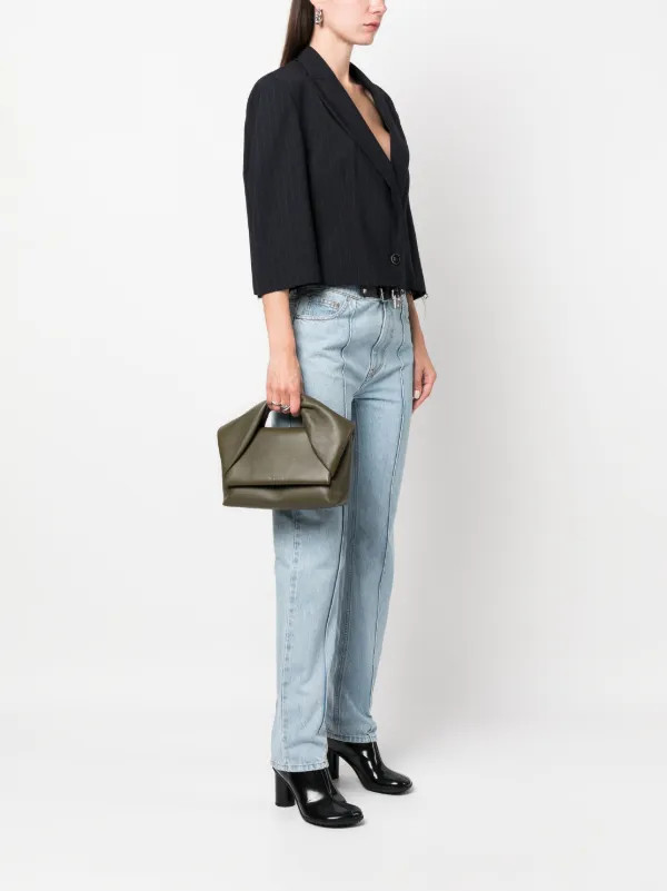 JW Anderson Twister Leather Tote Bag - Farfetch | Farfetch Global