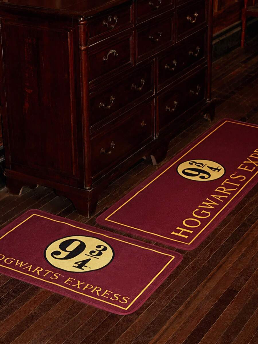 HARRY POTTER X SHEIN Station Pattern Kitchen Mat, Waterproof Anti-Slip, Easy To Clean, 2 Size Opt... | SHEIN