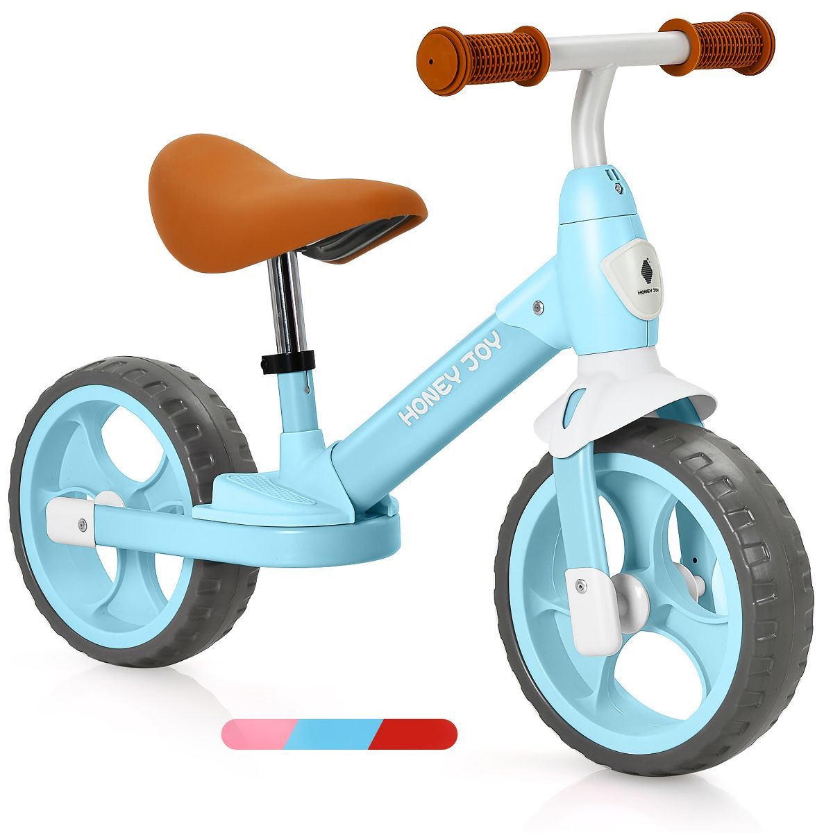 Honey Joy Kids Balance Bike Toddler Training Bicycle w/ Feetrests for 2-5 Years Old Red\Blue\Pink | Target