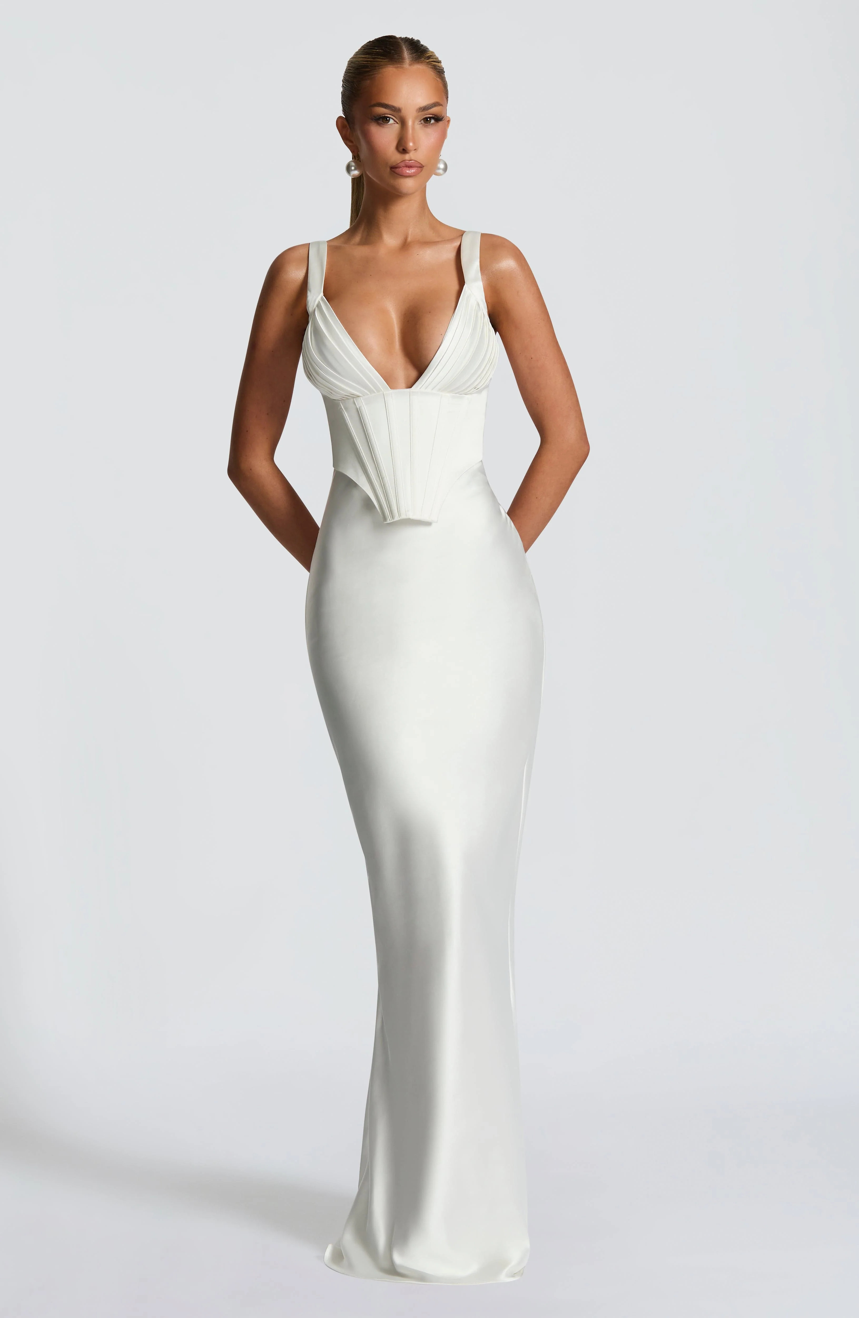 Shae Maxi Dress - Ivory | Babyboo (global)