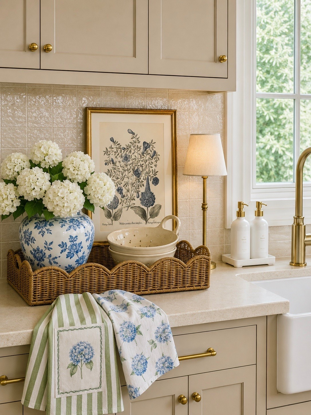 Blue & White Kitchen Finds from Amazon

Follow @farmtotablecreations on Instagram for more cozy neutral home finds and styling ideas.

I cannot get over how beautiful these blue and white accents look styled together in a warm neutral kitchen. From the floral vase filled with hydrangeas to the scalloped wicker tray and botanical artwork, these are the kinds of pieces that instantly make a kitchen feel layered, cozy, and collected. The hydrangea towels are such a pretty seasonal touch too. Everything feels elevated without looking overdone.

#amazonhome #kitchendecor #blueandwhitedecor #countertopstyling #kitchenfinds

amazon kitchen decor | blue and white decor | hydrangea kitchen | scalloped tray | wicker tray | botanical artwork | brass kitchen accents | neutral kitchen decor | kitchen countertop styling | cozy kitchen | farmhouse kitchen decor | cottage style kitchen | amazon home finds | floral vase | hydrangea decor | kitchen styling ideas | neutral home decor | elegant kitchen decor | brass faucet kitchen | decorative kitchen towels | kitchen accessories | countertop decor | spring kitchen decor | classic kitchen style | warm neutral home

#LTKSeasonal #LTKHome #LTKSaleAlert