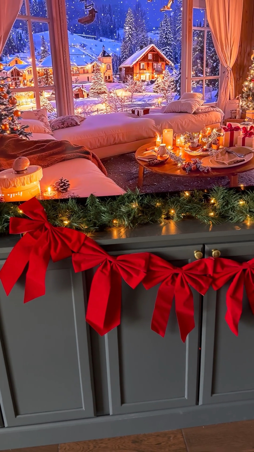 Make your own Christmas bow garland for under $6! 

#LTKHoliday #LTKHome #LTKGiftGuide