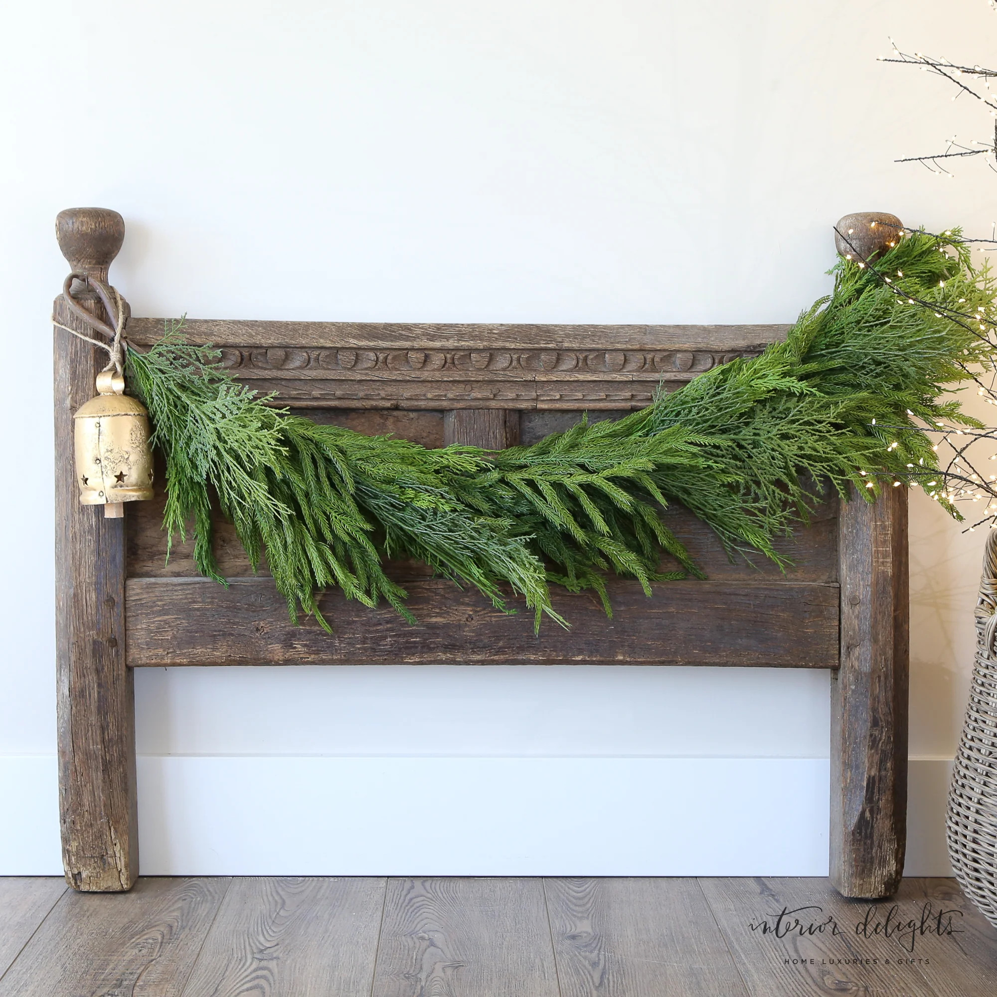 48” Norfolk Cypress Mixed Pine Garland | Interior Delights