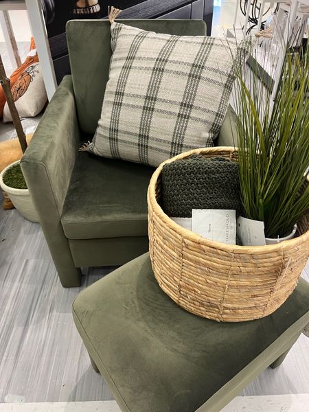 Need a little living room refresh or a sweet chair for your office or a bedroom corner? 

I am loving green these days it’s a fresh color for Fall and perfect for spring! 
Looks great with so many styles.

I love it paired with creams and event shades of brown🍂🌿☕️

Velvet chair and ottoman 

Great basket for blankets, toys or plants

Fun pop of greenery 

Cozy blanket

#livingroom #chsir #furniture

#LTKhome