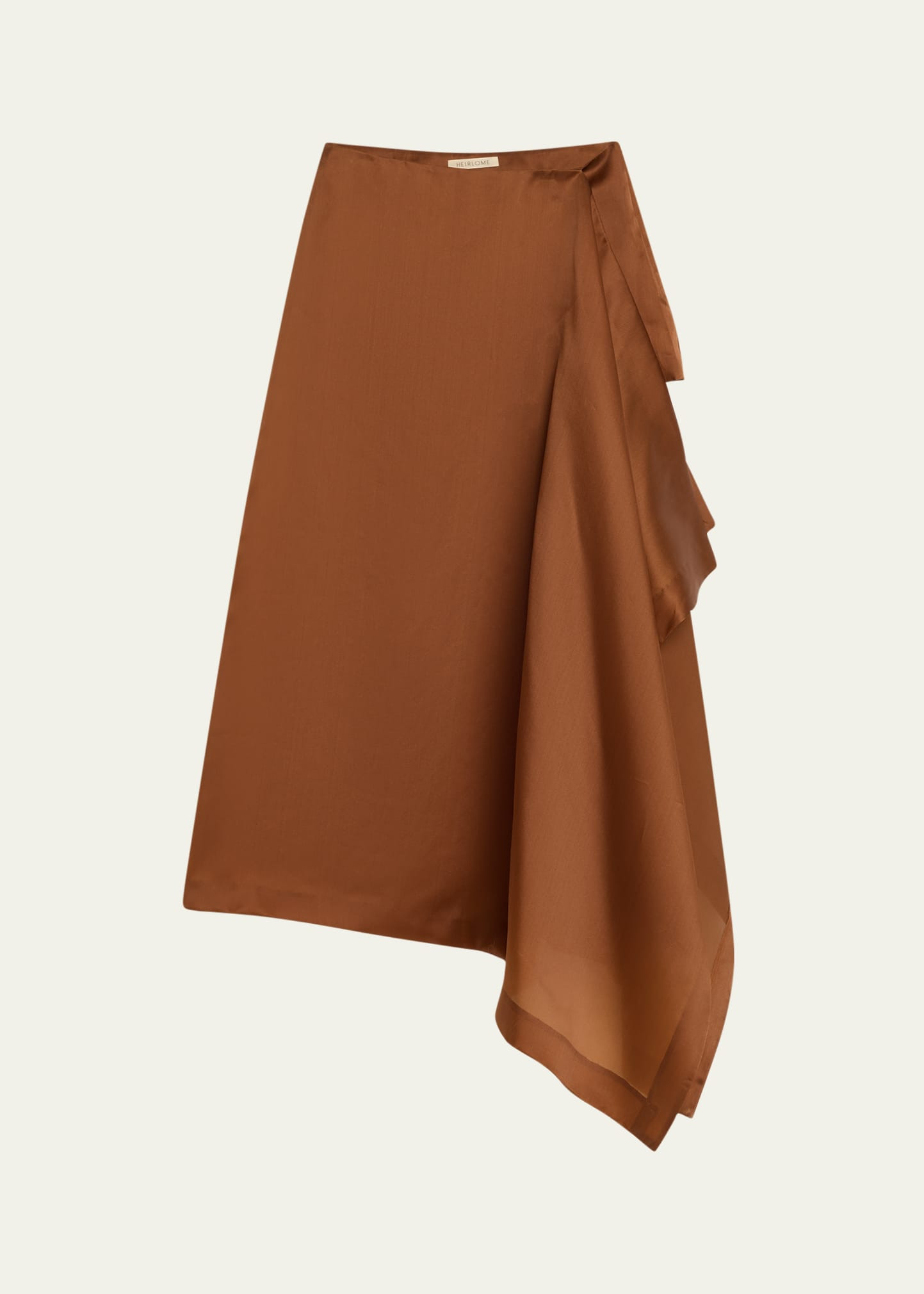 Heirlome Mel Draped Silk Organza Midi Skort | Bergdorf Goodman