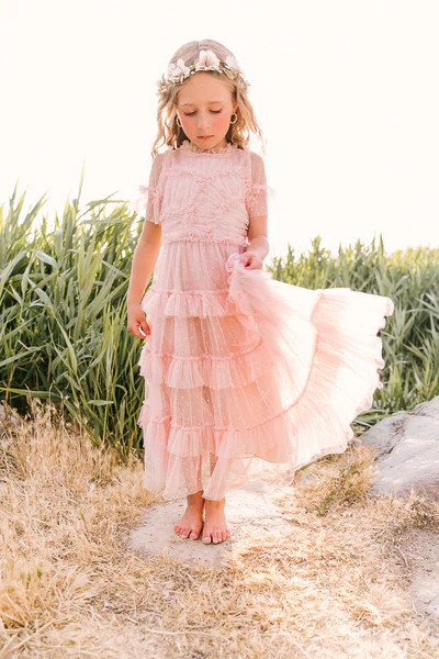 Mini Maxi Whimsical Dress in Blush | Ivy City Co