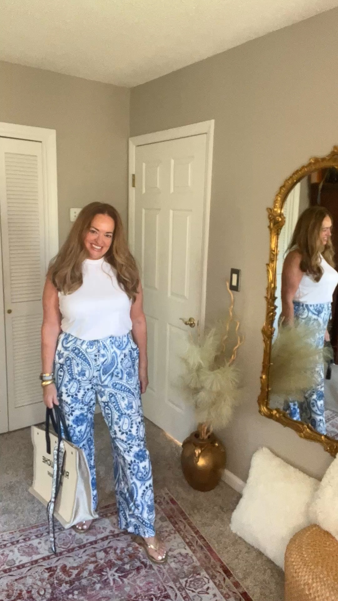 2 piece summer lounge set. Drawstring comfortable pants and an easy sleeveless mock turtleneck. 

#LTKmomlife #LTKmorningroutine #LTKOver40