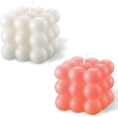 2 Pieces Bubble Cube Scented Candle Bubble Cube Soy Wax Candle Hand Poured Scented Candle Home De... | Amazon (US)