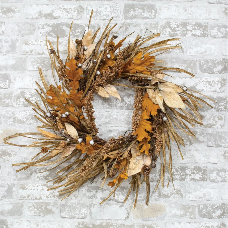 Gleaning 24" Wreath | Wayfair North America