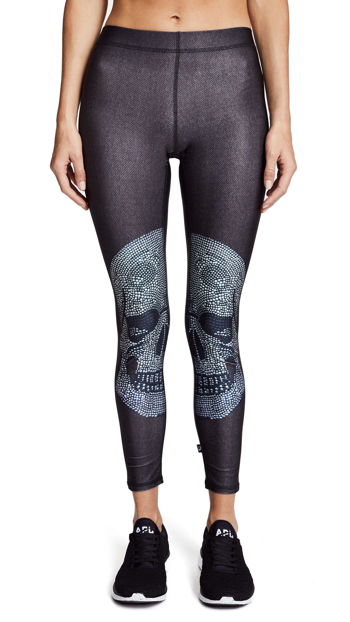 Terez Crystal Skull Performance Leggings | Shopbop