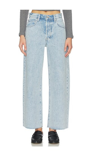 PISTOLA Tate Crop High Rise Wide Jeans in Blue. - size 24 | Revolve Clothing (Global)