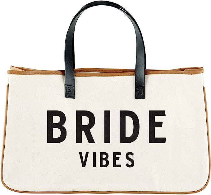 Santa Barbara Design Studio Tote Bag Wedding Collection Black and White 100% Cotton Canvas with G... | Amazon (US)