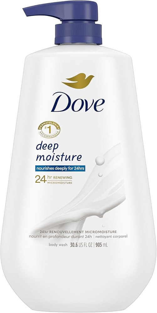Dove Body Wash with Pump Deep Moisture For Dry Skin Moisturizing Skin Cleanser with 24hr Renewing... | Amazon (US)