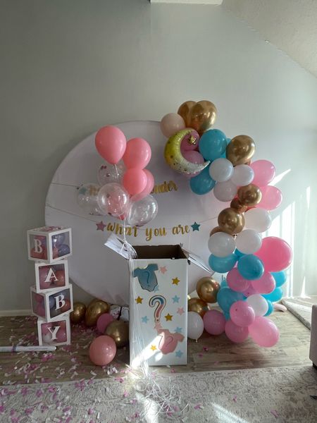 How we wonder what you are gender reveal decorations 

#LTKfamily #LTKparties #LTKbaby