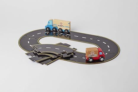 The Original Toy Company Roads to Go! 24-Piece Toy Road Playset | Amazon (US)