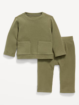 Ribbed Pocket T-Shirt and Pants Set for Baby | Old Navy (US)