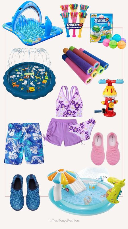 Outdoor summer activities for kids 

//kid swimwear, swim trunks for boys, girls swimsuit, water shoes, beach shoes, pool shoes for kids, backyard summer toys, splash pad, toddler summer outdoor toys, water table, pool toys, beach toys, Memorial Day sale

#LTKFamily #LTKSaleAlert #LTKKids