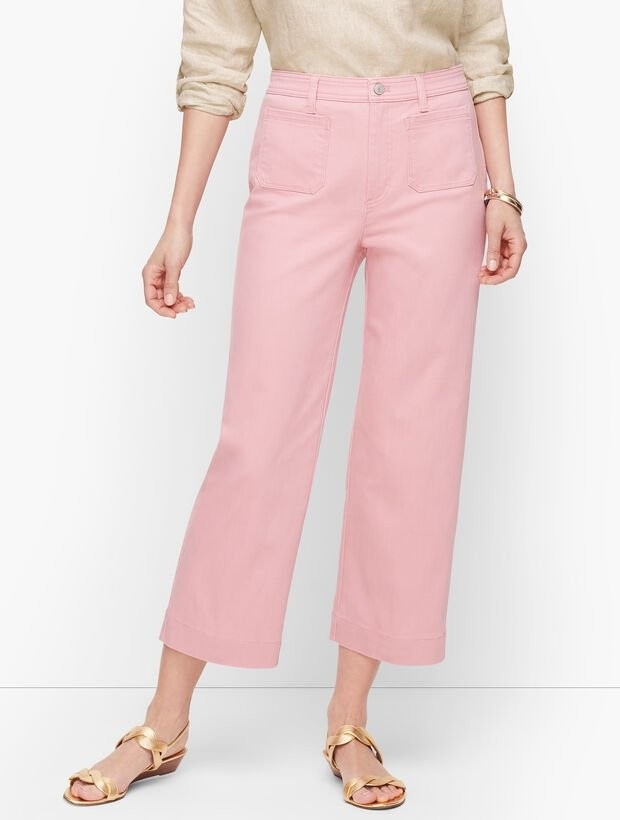 Wide Leg Crop Jeans | Talbots