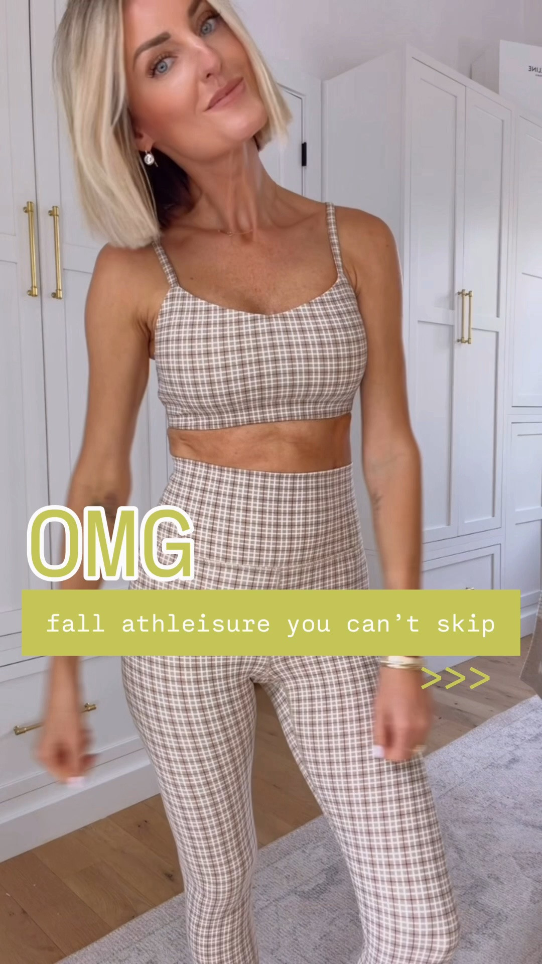 This plaid matching active set from Target! 😍👏🏼 I am obsessed with this for fall! I love the colors, and I showed a few ways to style it! Wearing M in the sports bra & S in the leggings!

Loverly Gray, Target, activewear, athleisure, matching set, active set, Pilates outfit, fall workout outfit

#LTKSeasonal #LTKActive