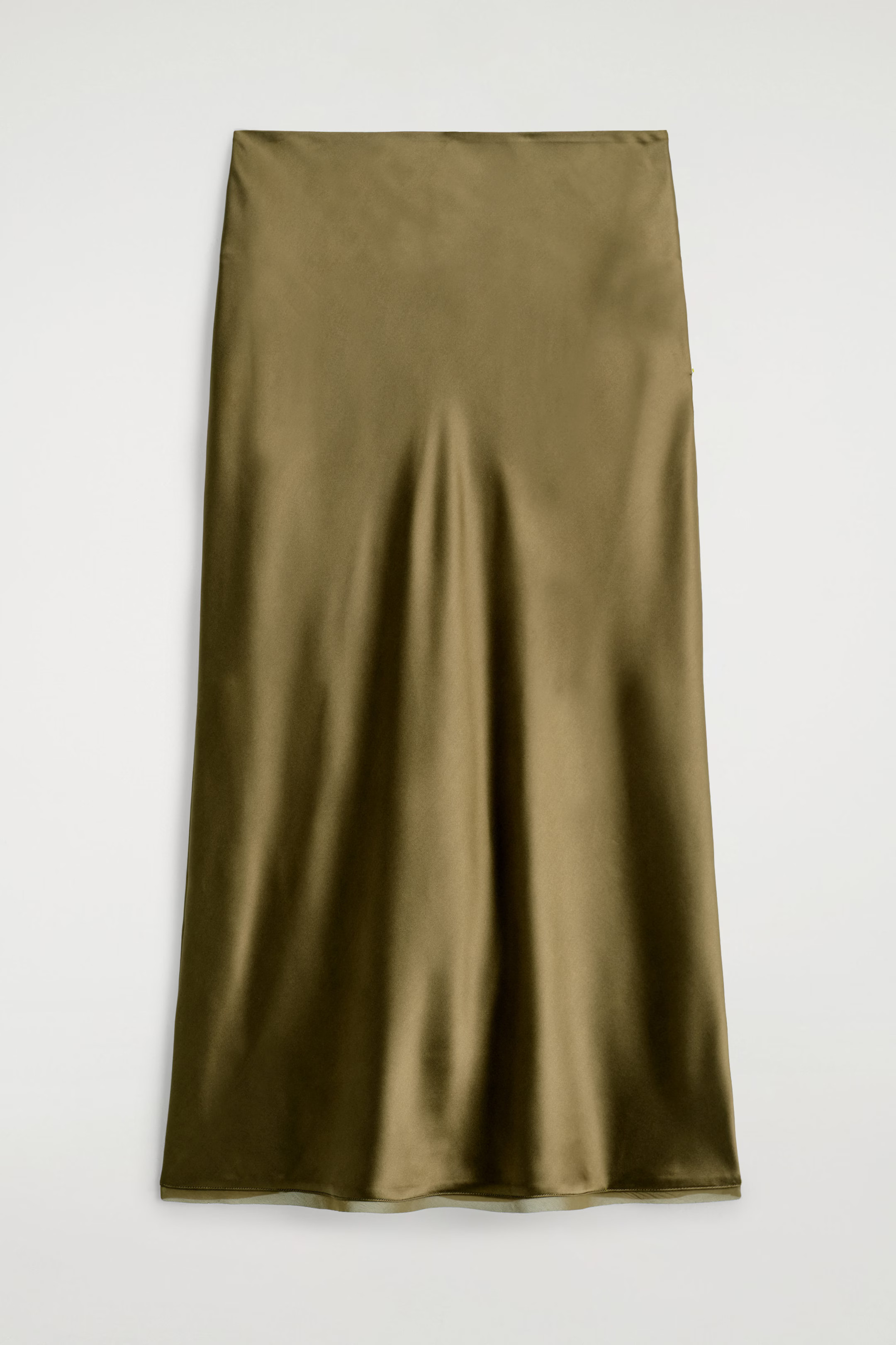 BIAS-CUT SATIN MIDI SKIRT - BROWN | COS GB | COS UK