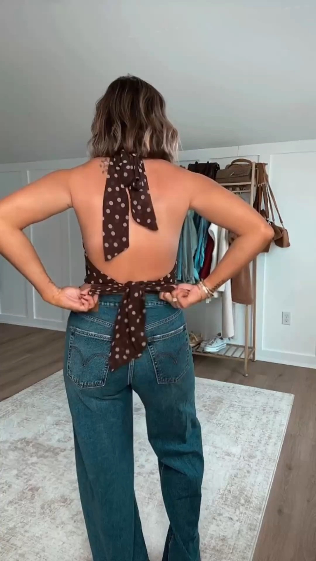 I went into Target for "just one thing" and came out with a whole date night outfit 🎯😂

This backless polka dot halter top is giving effortless, elevated + date-night ready without the boutique price tag—and honestly, Target is making it way too easy lately. 👏🏼 Whether it’s dinner with your man, girls’ night, or just an excuse to get dressed up, this outfit is TOO GOOD to pass up!  

 #LTKgrwm #LTKmomlife #LTKSeasonal